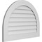 Ekena Millwork Round Top Surface Mount PVC Gable Vent: Non-Functional, w/ 3-1/2"W x 1"P Standard Frame, 36"W x 26"H GVPRT36X2601SN - alternate 3